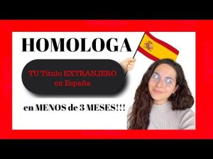 Tiempo estimado para la homologación de un título universitario en España